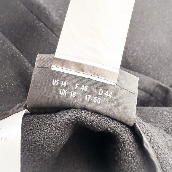 Akris Virgin Wool Flare Dress Pants Black Size 14 EUC - Picture 5 of 8